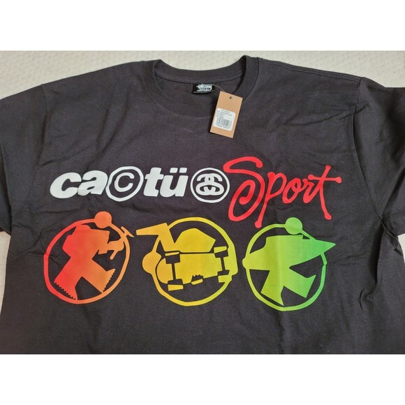 NWT STUSSY Cactus Plant Flea Market CPFM Black Long Sleeve T-Shirt AUTHENTIC, L - Picture 3 of 8